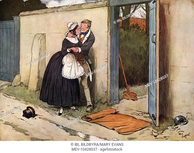 Lor', do adun, Mr. Weller, episode from The posthumous papers of the Pickwick club, by Charles Dickens, Illustrated by Cecil Aldin (1870-1935),