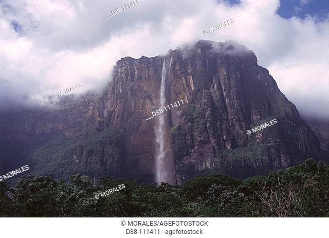 Angel Falls (aka Salto Ángel), Auyantepui, Canaima National Park. Venezuela