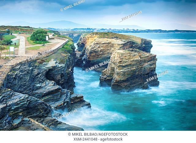 As Catedrais beach. Ribadeo, Lugo, Galicia, Spain, Europe