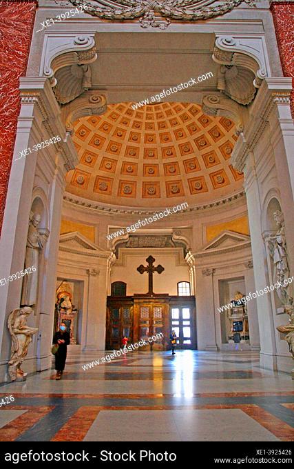 interior of the Basilica of St. Mary of the Angels and the Martyrs, Rome, Italy