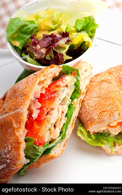 salad, sandwich