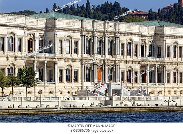 Kempinski Hotel in Ciragan Palace, Ciragan Sarayi, seen from the Bosphorus