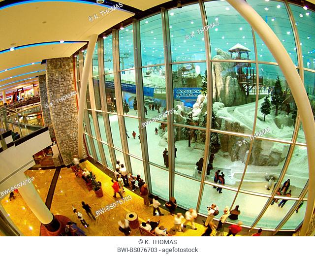 Dubai, Emirates Mall, Ski Dubai, indoor skiing in the desert, United Arab Emirates, Dubai