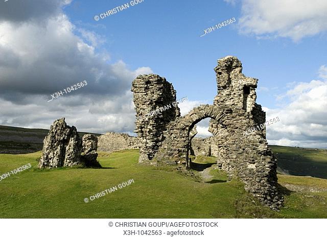 ruined Dinas Bran Castle, Llangollen, Wales, United Kingdom, Great Britain, Europe
