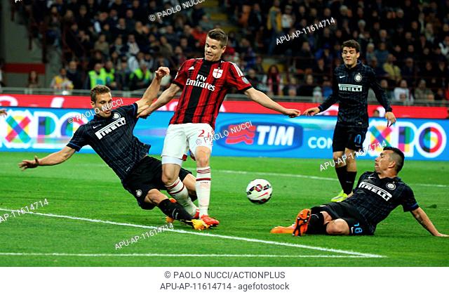 2015 Serie A Football Inter Milan v AC Milan Apr 19th. 19.04.2015. Giuseppe Meazza stadium, Milan, Italy. Serie A football league