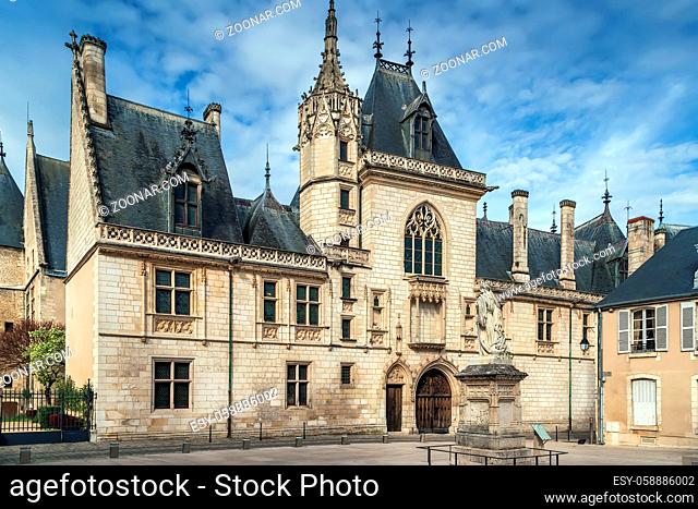 Jacques Coeur palace is a mansion located in Bourges, France a masterpiece of civil architecture flamboyant Gothic style