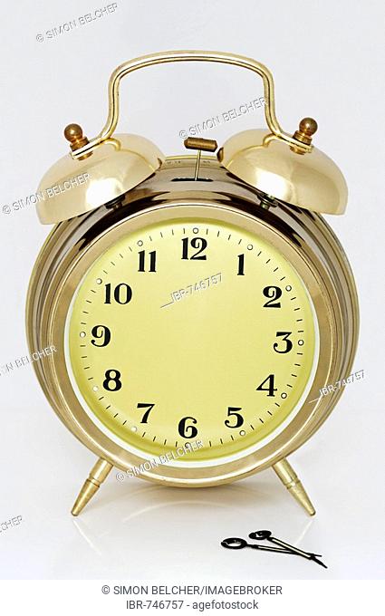Alarm clock without hands