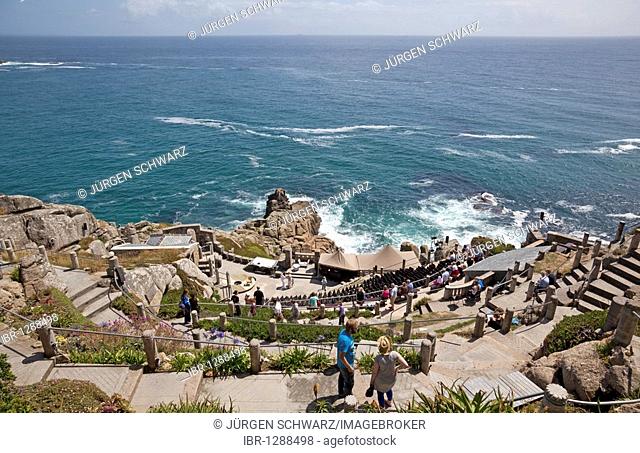 The Minack Theater, open-air, Porthcurno, Cornwall, England, United Kingdom, Europe