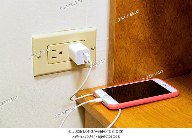 Charging an iPhone