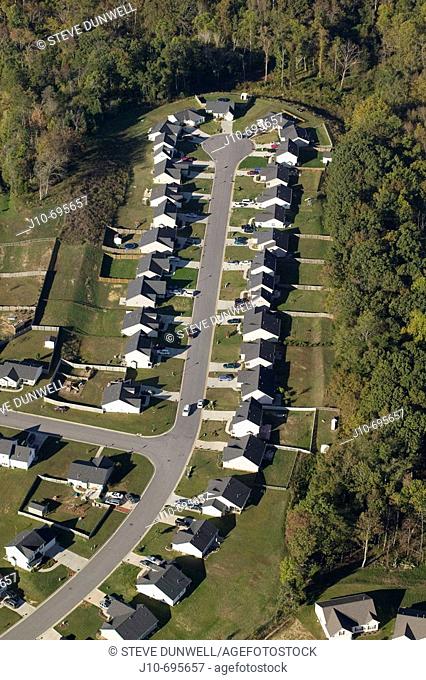 Housing development, aerial, Highpoint, NC, USA