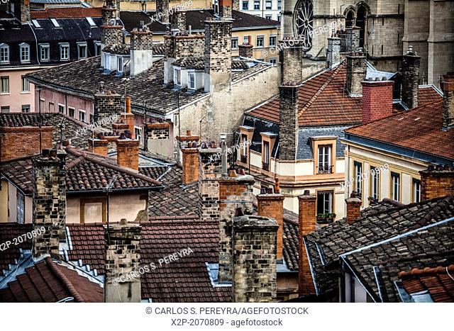 France, Rhone, Lyon, historical site listed as World Heritage by UNESCO, Vieux Lyon Old Town