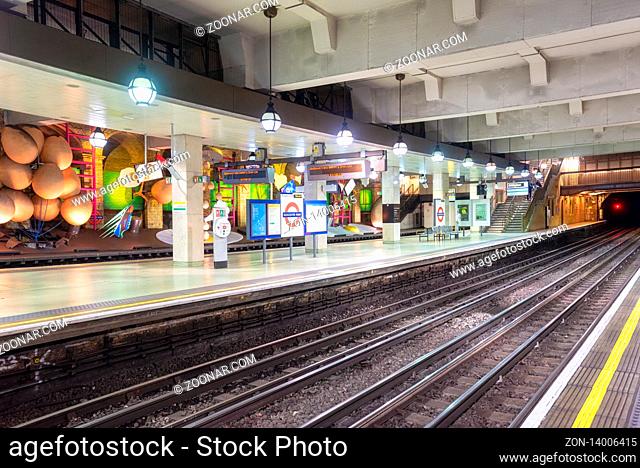 London, United Kingdom - May 13, 2019: famous London Underground station of Gloucester Road