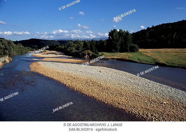 The Ladonas riverbed, Peloponnese, Greece