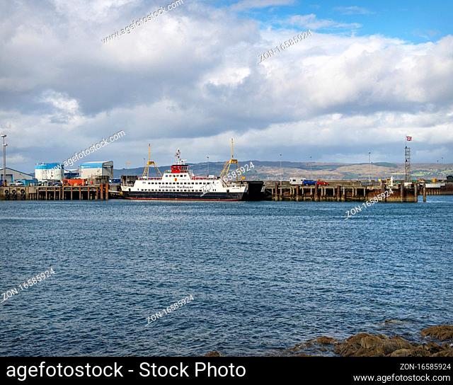 Ferry in Mallaig Harbour, Scotland