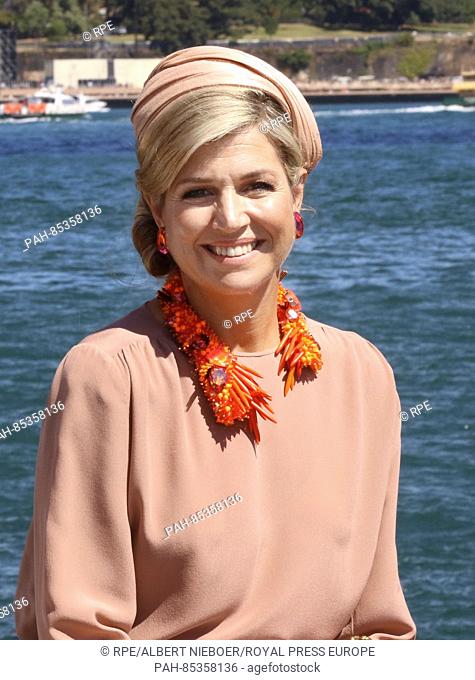 Sydney, 03 October 2016 Queen Máxima visit to Government House , University of Sydney, Smart Cities Summit, Cockatoo Island and Luna Park 4th day of the 5-days...