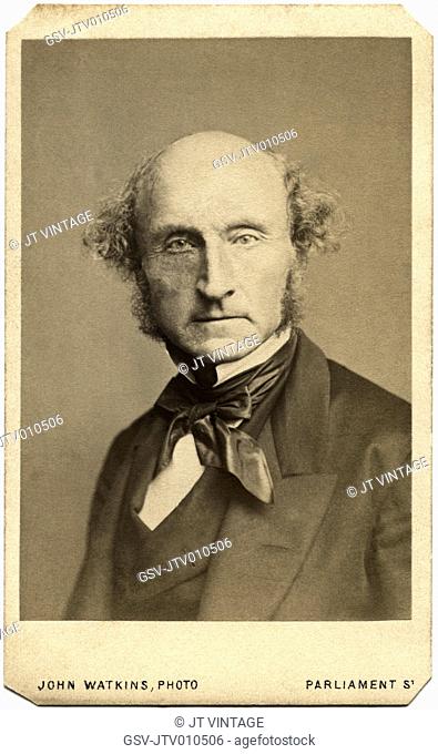 John Stuart Mill (1806-1873), British Philosopher, Political Economist and Civil Servant, Portrait, 1870