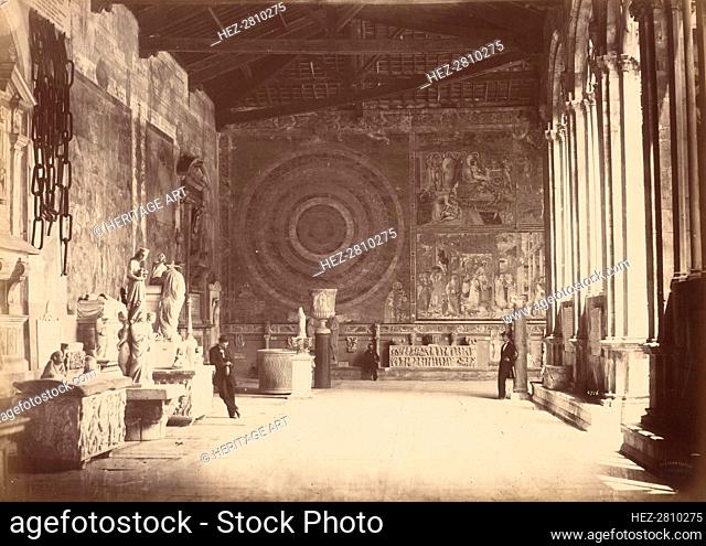 Pise: Corridore del Camposanto, c. 1870. Creator: Alinari