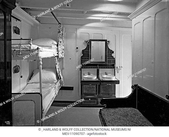 First class cabins. Ship No: 392. Name: Pericles. Type: Passenger Ship. Tonnage: 10924. Launch: 21 December 1907. Delivery: 4 June 1908