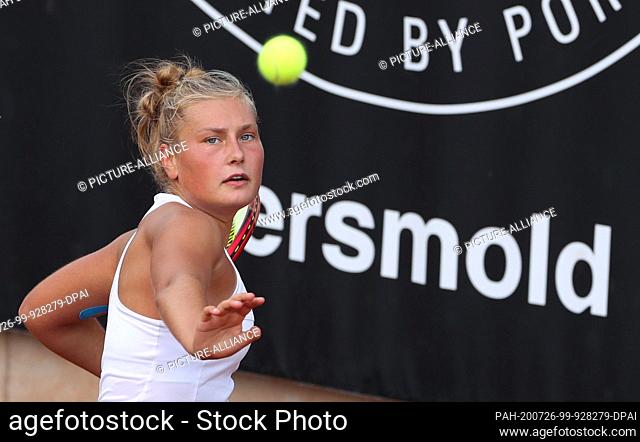 26 July 2020, North Rhine-Westphalia, Versmold: Tennis: DTB German Pro Series, singles, women, final round, match for 3rd place
