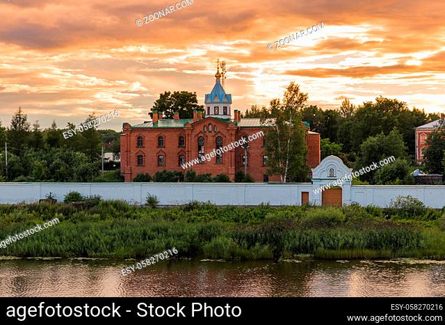 Monastery in the village of Staraya Ladoga - Leningrad region Russia - architecture background