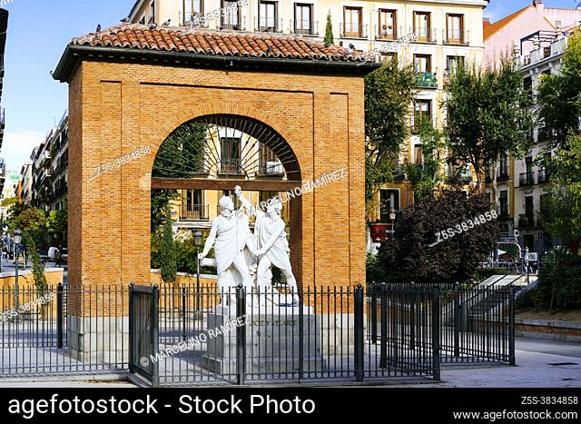 The Plaza del Dos de Mayo is an urban square in Madrid. It is the neuralgic centre of the Malasaña area. Its name remembers the Dos de Mayo Uprising in 1808...