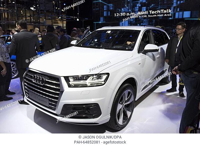 An Audi Q7 3.0 T quattro is seen at the 2016 International Consumer Electronics Show (CES) in Las Vegas, Nevada, USA, 06 January 2016