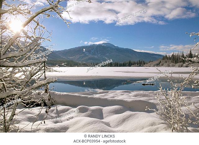 Whistler Mountain from Alta Lake, British Columbia, Canada