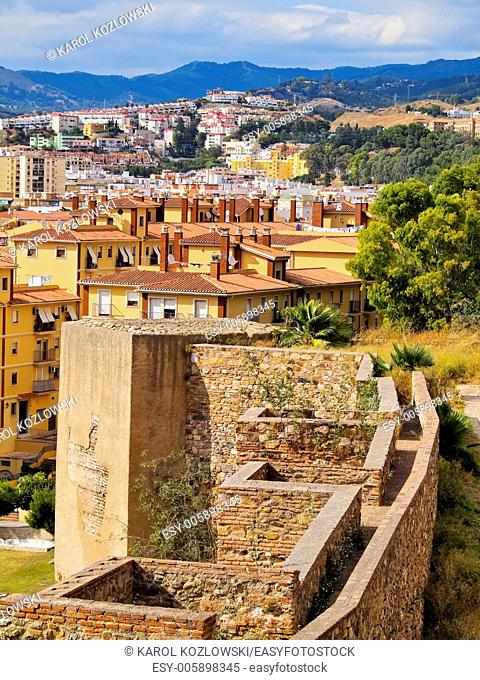 The Alcazaba - old fortification in Malaga, Andalusia, Spain