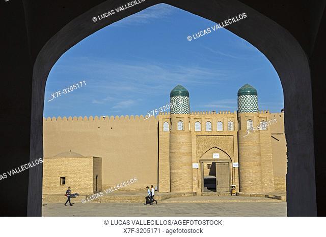 Main gate of Kuhna Ark, Execution Square, Khiva, Uzbekistan