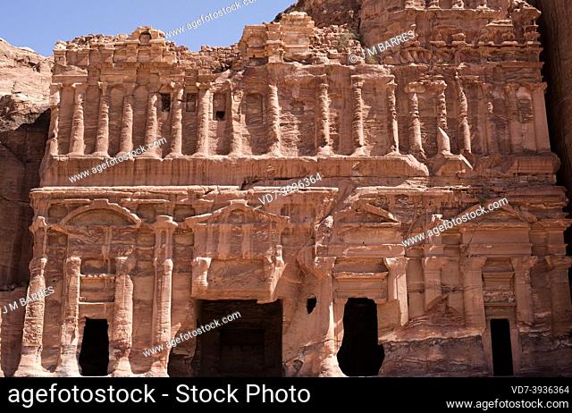 Petra, the Palace Tomb. Ma'an Governorate, Jordan