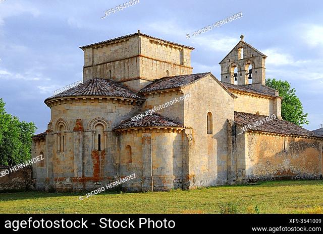 Romanesque church of Santa Eufemia de Cozuelos. Olmos de Ojeda. Palencia province. Castilla y León. Spain