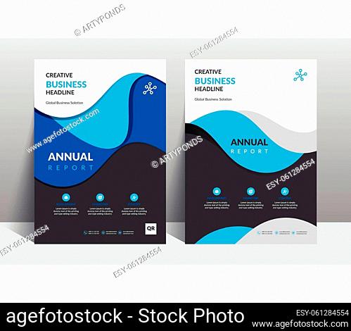 Annual Report Catalog Cover Design Template is adept to the Multipurpose Project such as a brochure, proposal, flyer, poster, presentation, catalog, cover