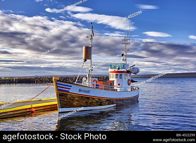 Fishing boat, Hvammstangi, Hvammstanga, Iceland, Europe