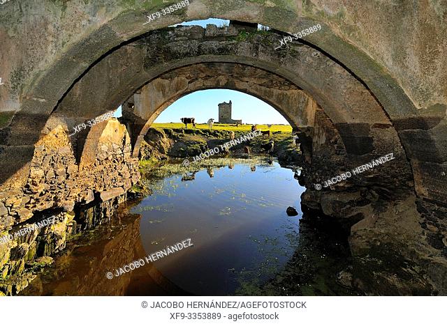 Hermitage of San Jorge and tower of Los Mogollones. Cáceres. Extremadura. Spain