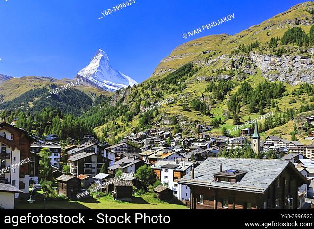 Zermatt and Matterhorn, The Alps, Switzerland
