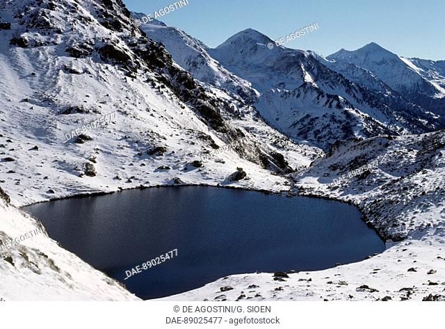 Glacial lake, upper Valira Valley, Andorra