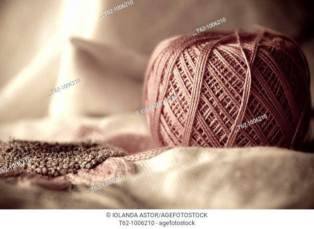Ball of wool to work  Color  Handicraft