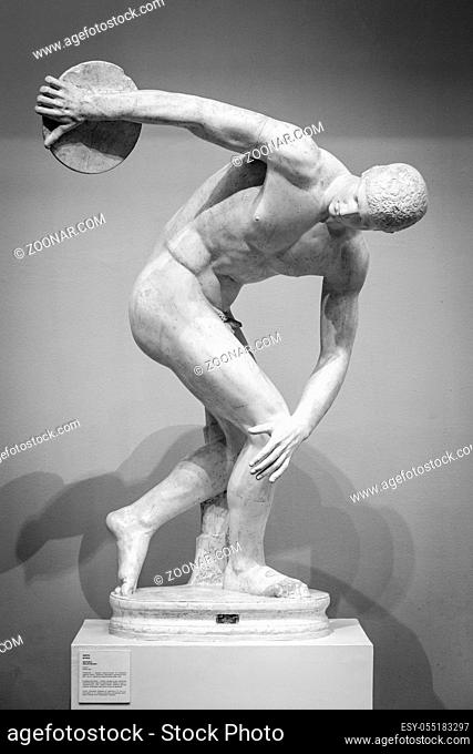Discobolus Roman classical ancient sculpture