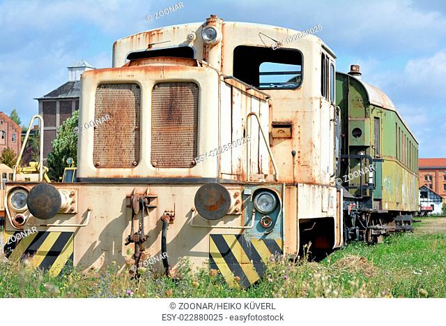 old disused locomotive