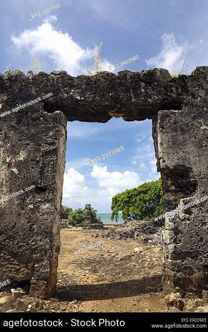 The historic site of Old Grand Port, Mauritius, Mascarene Islands. In 1638 Simonsz Gooyer, the first Dutch Governor of Mauritius