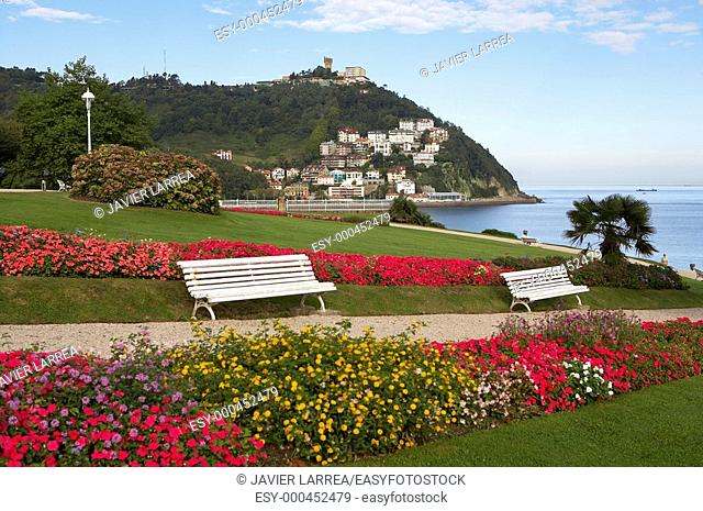 Jardines Palacio Miramar, Monte Igeldo, Donostia, San Sebastian, Gipuzkoa, Euskadi