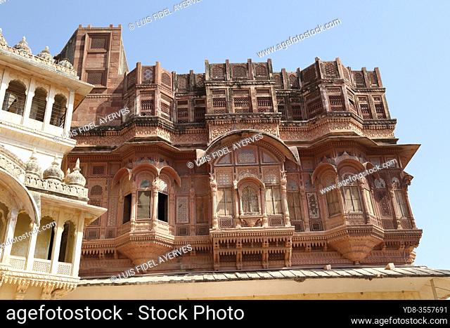 Mehrangarh Fort located in Jodhpur, Rajasthan, is one of the largest forts in India