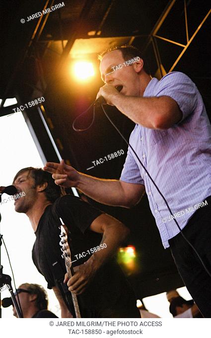 (L-R) Jay Bentley, Greg Graffin of Bad Religion performs at the 2007 Vans Warped Tour at the Home Depot Center in Carson, CA for the final day of the 2007 tour