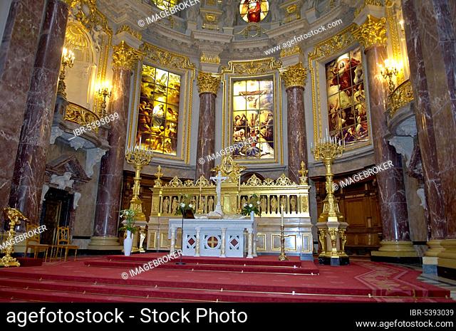 Altar of the Berlin Cathedral, Berlin, Germany, Europe