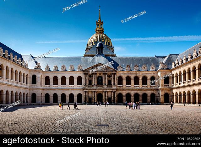 PARIS - JULY 1: Hotel des Invalides. Louis XIV initiated the project by an order dated 24 November 1670, as a home and hospital for aged and unwell soldiers in...