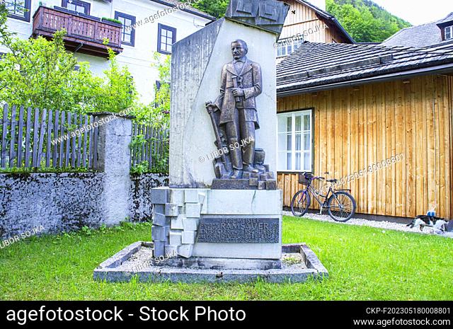 Memorial to Johann Georg Ramsauer in the World Heritage Museum Hallstatt, May 24, 2019. (CTK Photo/Libor Sojka)