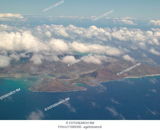 Southeast Honolulu, Oahu, HI, Hawaii, aerial
