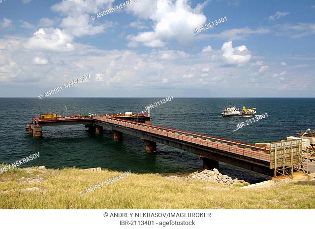 Pier, Zmiinyi Island, Snake Island, Black Sea, Odessa, Ukraine, Eastern Europe
