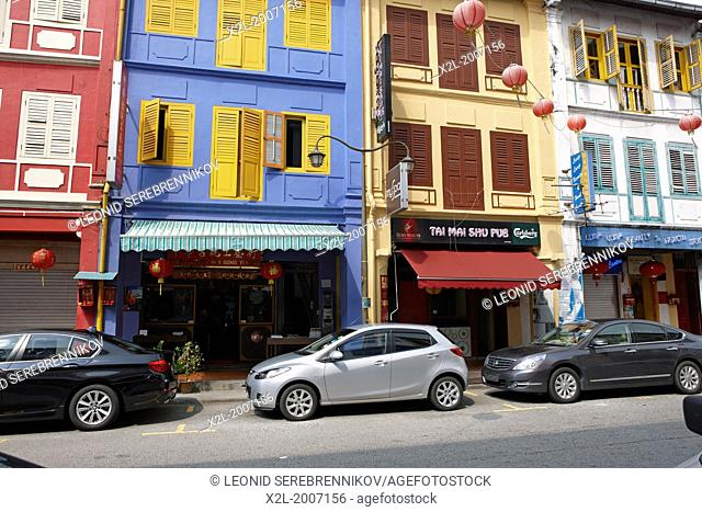 Traditional shophouses in Chinatown, Singapore