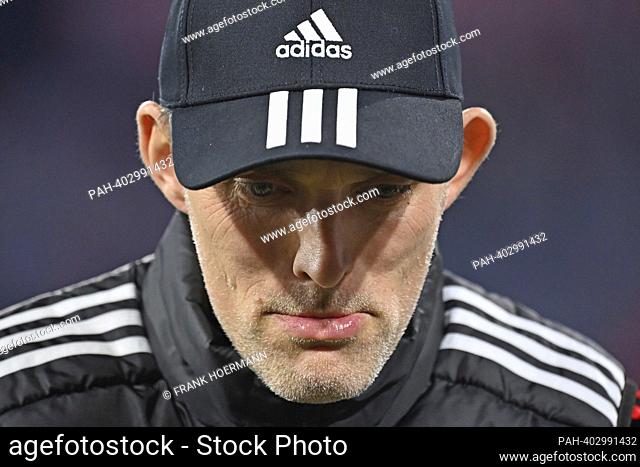 coach Thomas TUCHEL (FC Bayern Munich), serious, tense. Single image, trimmed single motif, portrait, portrait, portrait